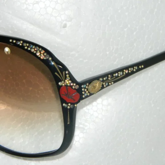 Stendhal Vintage 70’s-80’s Designer Black Glasses Frames w/ +2.50 Reader lenses - Picture 4 of 14
